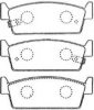 NISSA 440605L325 Brake Pad Set, disc brake